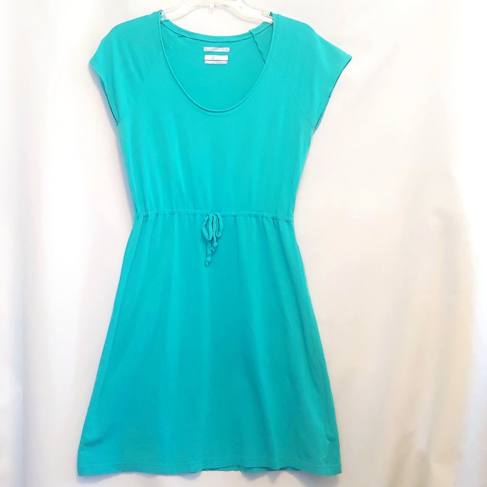 Columbia Omni Wick PFG Cotton Blend Green T-Shirt Dress